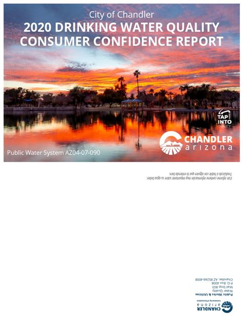 chandler city water|2020 Drinking Water Quality Consumer Confidence .